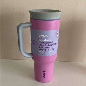 Owala electric orchid 40 ounce traveler Tumbler no straw new with tags